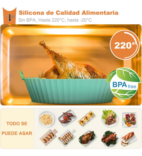 Accesorios De Silicona Para Freidora Reutilizables 4 Piezas