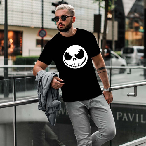 Imagen 5 de 6 de Remera El Extraño Mundo De Jack Cine Hallowen Algodón