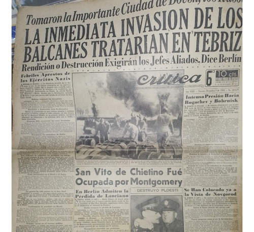 Diario * Critica * 2ª Guerra Mundial - Invasion Los Balcanes