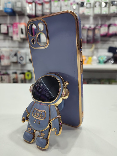 Imagen 2 de 3 de Funda Protector Para iPhone Astronauta Celular Accesorio