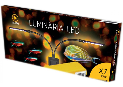 Luminária Soma X7 15w Led Na Cor Branca E Azul