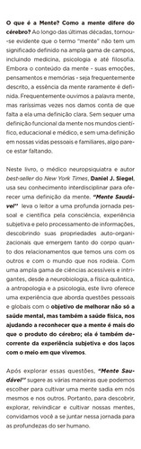 Mente Saudável: Uma jornada pessoal e global em busca da sa, de Daniel J. Siegel. Editora nVersos, capa mole em português