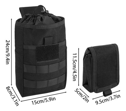 Bolsa Tática Para Revista Molle Para Acessórios De Cinto
