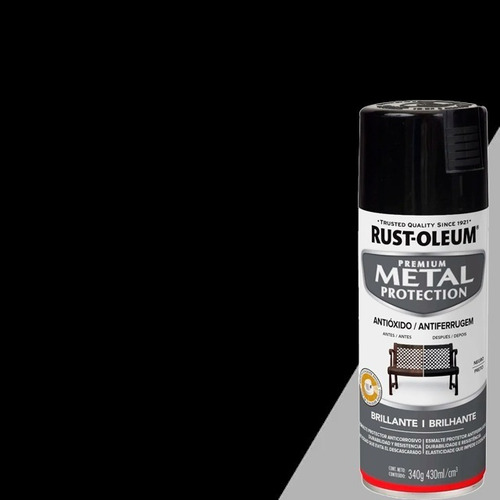 Imagen 2 de 6 de Pintura Anticorrosiva Metal Protection Brillante Aerosol 340
