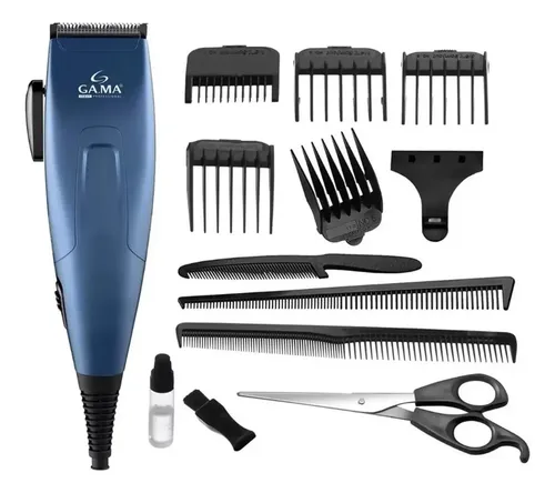 Cortapelos Clipper Gama Gm 562 Magnético 13 Piezas Color Azul