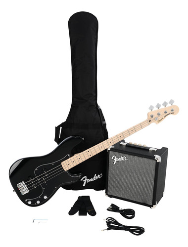 Squier By Fender Affinity Series Pj Bass, Diapasón De Arce.