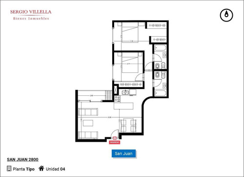 Imagen 2 de 13 de Departamento De 2 Dormitorio En Venta En Rosario