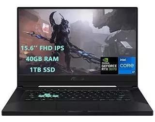 Laptop Gamer Asus Tuf 15.6'' Rtx 3070 I7 40gb 1tb -negro