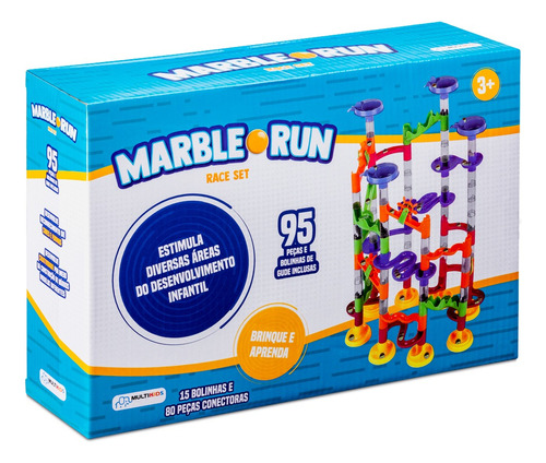 Brinquedo Marble Run Race Set Circuito De Bolinha Multikids