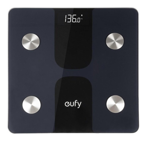 Balança corporal digital Eufy Smart Scale C1 preta, até 180 kg