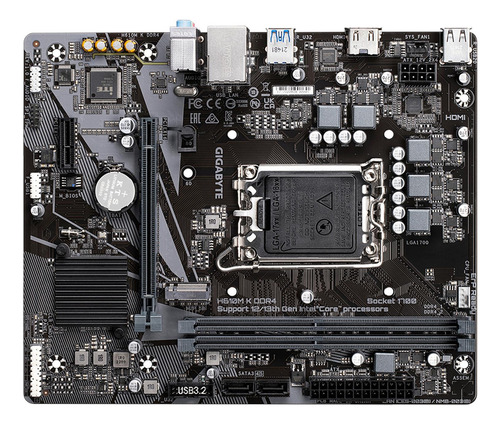 Tarjeta Madre Gigabyte H610m K Ddr4 Lga1700 Ddr4 Micro Atx