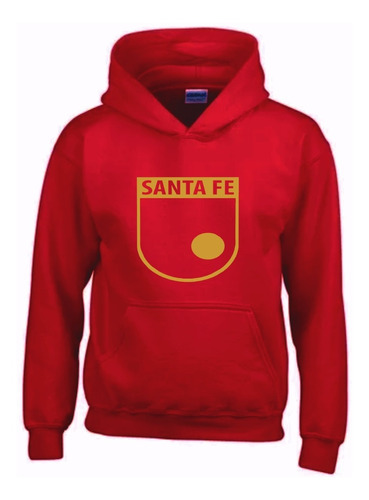 Buzo Santa Fe Futbol Capota Hoodies Buso Saco Bv67