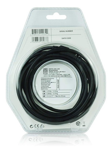 Cable Usb A Dos Plug Trs 1/4 PuLG 2m Behringer Line 2 Usb