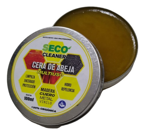 Cera De Abeja 100ml Cura Madera Cruda Tabla De Picar Mate