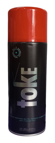 Pintura Aerosol Toke Esmalte 3 En 1 Int/ext X 420ml Colores Color Rojo Furia