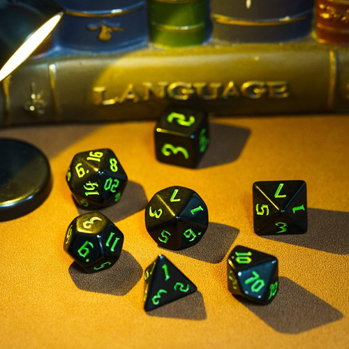 Juego De Dados Dnd De 7 Troqueles, Juego De Dados Poliédrico