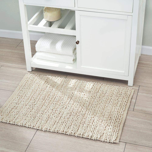 MDesign Tapete de Baño Algodón Natural 30.5x17.8cm