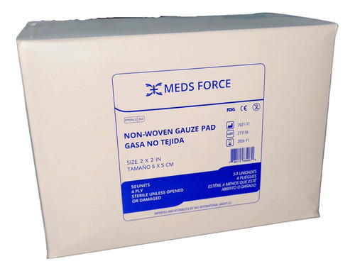 Gasa Esteril 5x5- Caja De 50 Unidades - Zona Medica