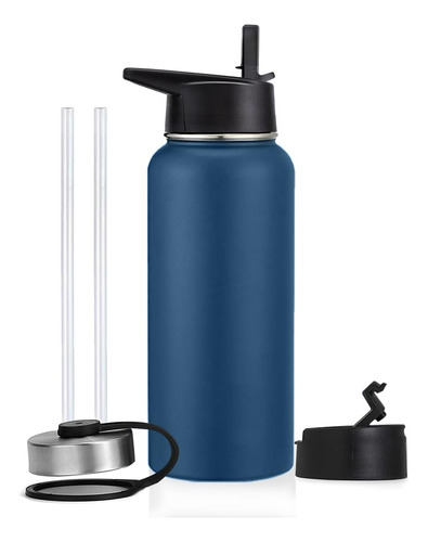 40oz Termo De Acero Inoxidable A Prueba De Fugas Con 3