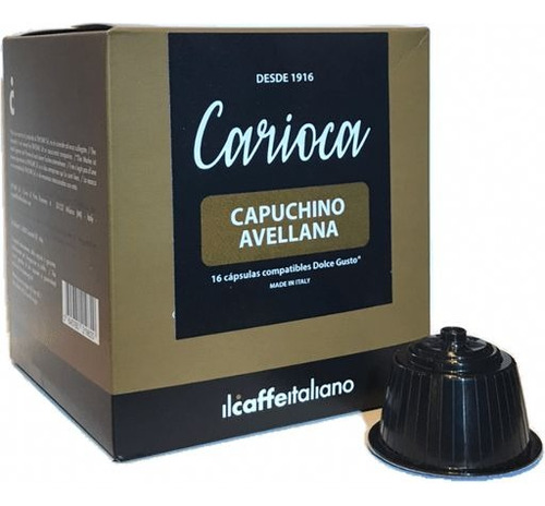 Cápsulas Para Preparar Capuchino Avellana Carioca 16u D. G.