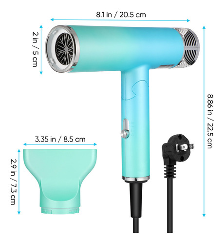 Nuevo Secador De Pelo Plegable Pro Diffuser Para Uso