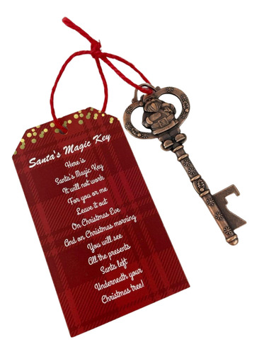 Santa's Magic Key Para Casa Sin Adorno De Chimenea, Santa Ke