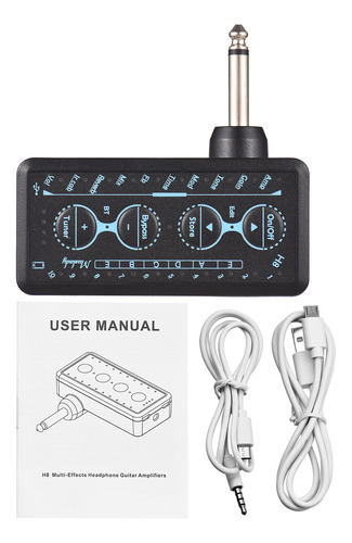 Auriculares Amplificadores De Guitarra Con Conector De Pedal