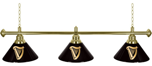 Lampara Colgante 3 Pantalla Luz Guinness 60  Cadena Traccion