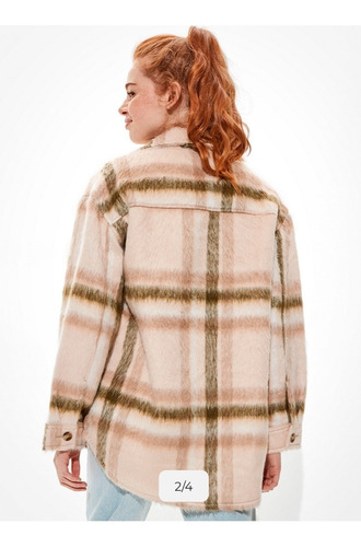 Chaqueta Abrigo American Eagle Felpa Mujer Overzise