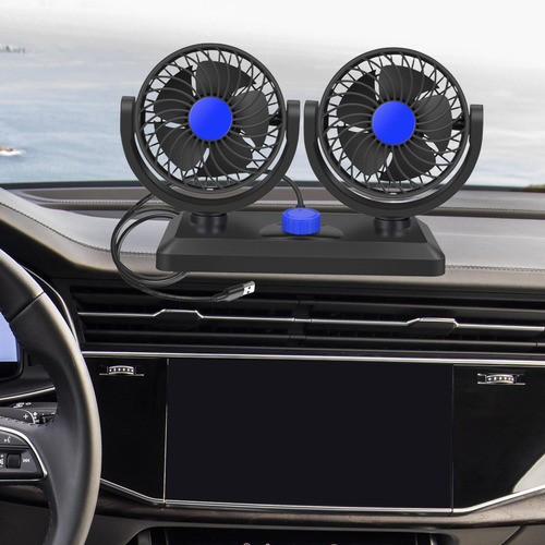 Ventilador Plegable De Doble Cabeza Para Automóvil, 5v