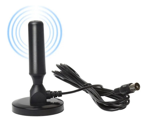 Antena Interior Tv Digital Isdbt Vhf & Uhf Base Magnetica ®