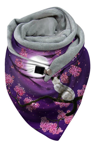 Bufanda Mujer Bufanda Estampado Animal Chal Multiusos S 2046