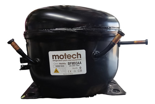 Compresor Heladera 1/5 Familiar R-600 Motech Bfm93aa