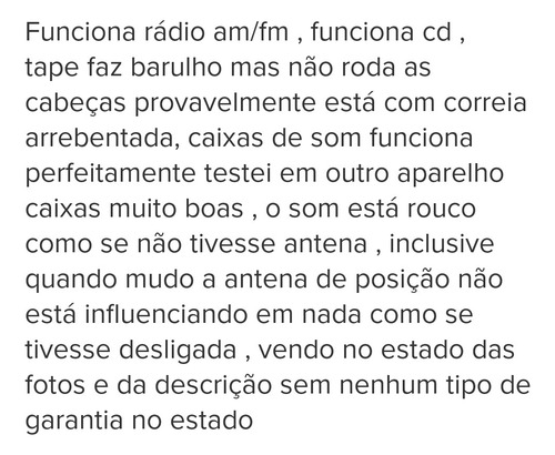 Bombox Philips Para Manutenção Com Defeito Leia A Descrição Cinza (Usado)