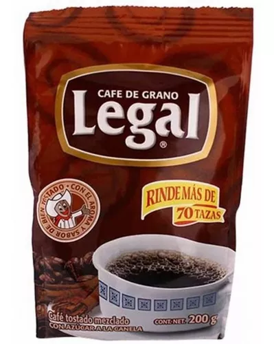 Legal Café Tostado Mezclado con Azúcar a la Canela Precio - Rappi