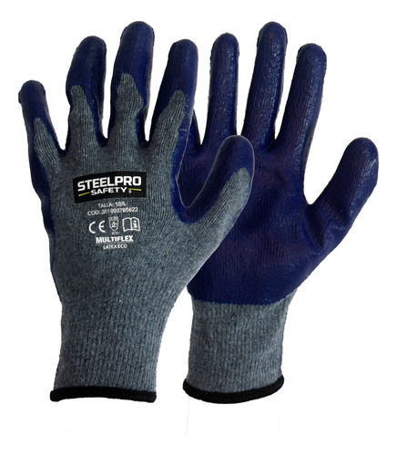 Guantes Trabajo Pesado Multiflex Látex  Eco Pack X 12 Steelp