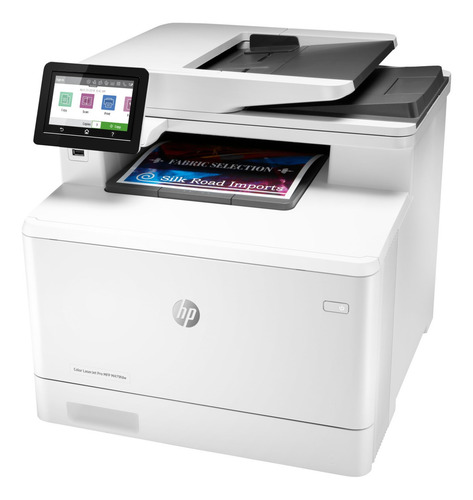 Impresora a color multifunción HP LaserJet Pro M479FDW con wifi 220V blanca