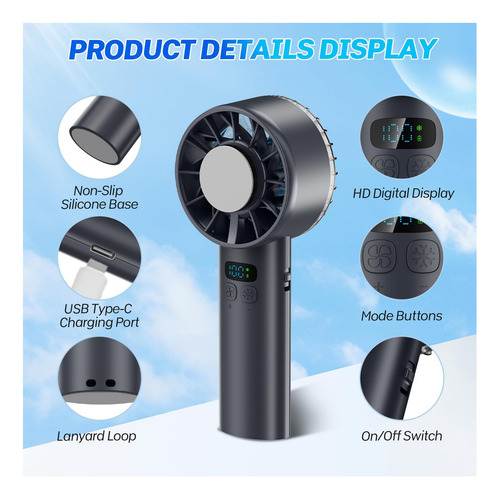 Ventilador Portátil De Huracán, Ventiladores De Enfriamiento