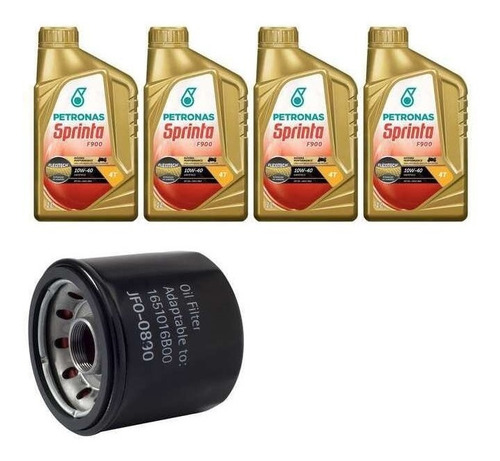 Kit Troca Oleo Petronas 10w40 Para Suzuki Sv 1000 2003+