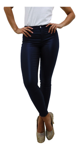 Pantalón Britos Jeans Mujer Skinny Vinipiel Negro 019936