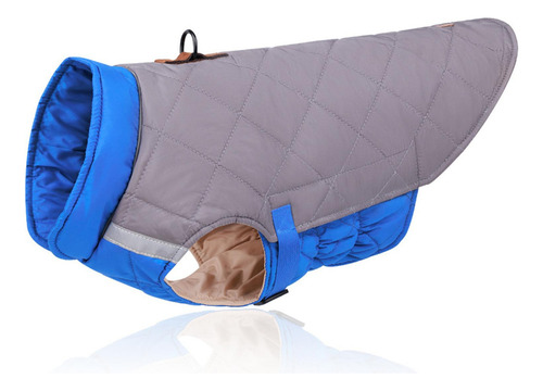 Chaleco De Invierno Para Perros, Abrigo Ligero A Gris Azul