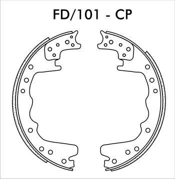 Zapata Cinta Freno Std Ford F250 F350 98/.. Fras-le Fd101cp