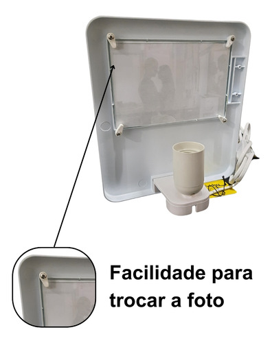 Luminária De Mesa Amor Abajur De Mesa Porta Retrato