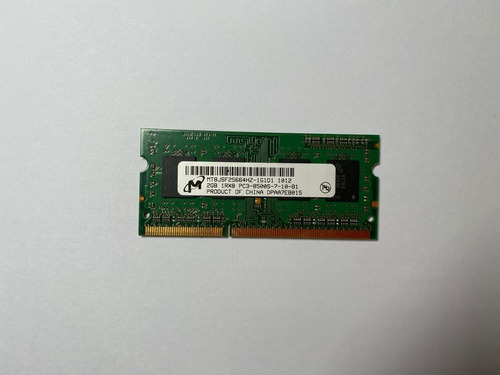 Memoria Ram 2gb Pc3-8500s Mt8jsf25664hz-1g1d1