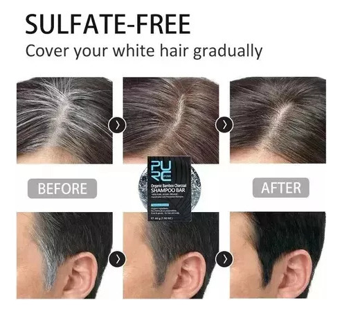 4p O Sabonete De Xampu De Carvão Vegetal Bambu Repara Cabelo