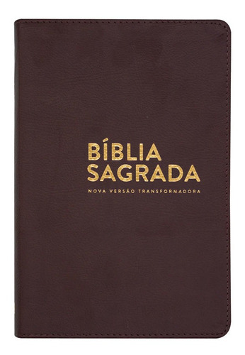 Bíblia Sagrada | Nvt | Luxo | Capa Couro Sintético Marrom