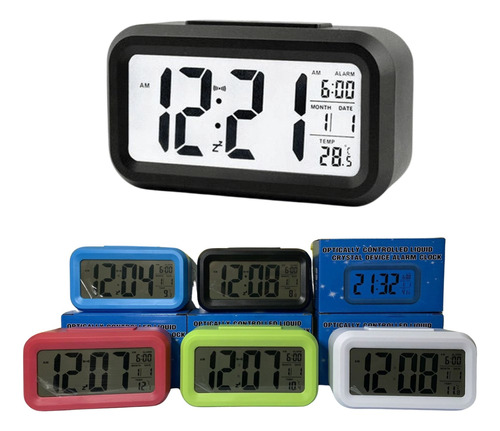 Reloj Despertador Pantalla Led Fecha Temperatura Alarma