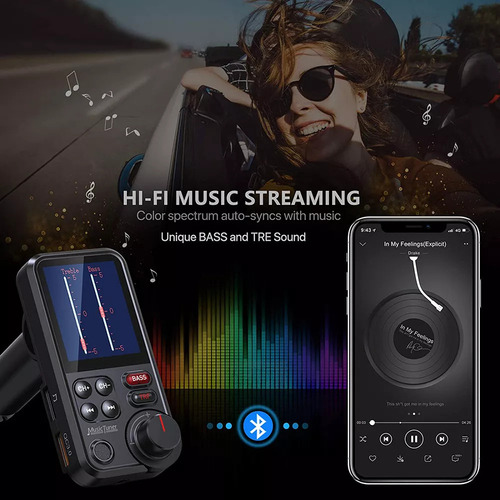 Cargador Adaptador De Transmisor Inalámbrico Bluetooth Fm Pa