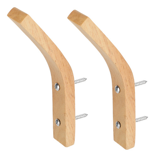 Ganchos De Madera, 2 Ganchos Para Montar En La Pared, Abrigo