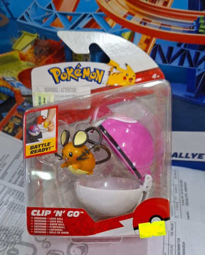 Figura Pokémon Clip N' Go Dedenne - Original Jazwares
